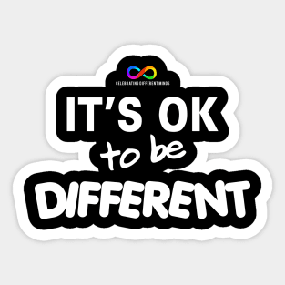 It's ok to be different Sticker